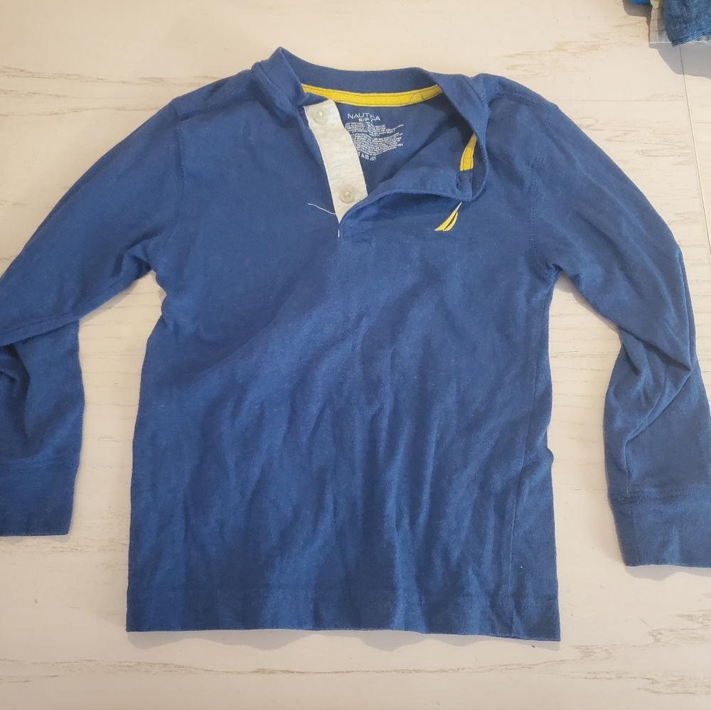 Nautica XS 4 Yrs Blue Long Sleeve Tee